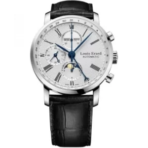 Mens Louis Erard Excellence Moonphase Automatic Chronograph Watch