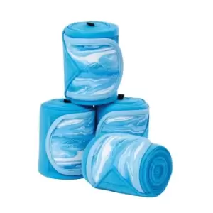 Weatherbeeta Marble Fleece Bandages 4 pack - Blue