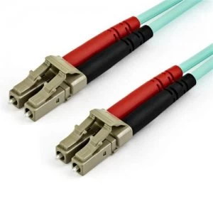 15m OM3 LC LC Aqua Fiber Optical Cable