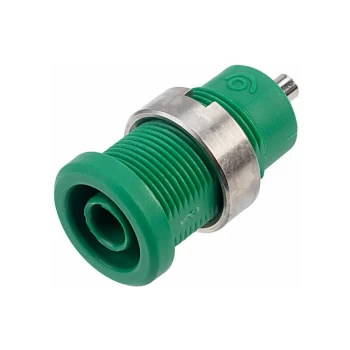3270-C-V Green 4mm Safety Socket 3270 Series - PJP