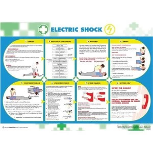 Wallace Cameron Electric Shock Poster Laminated Wall mountable 590 x 420mm