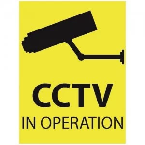 Zexum 100mm x 75mm CCTV In Operation Window Sticker