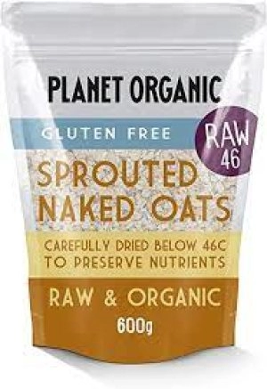 Planet Organic Sprouted Rolled Naked Oats 600g