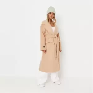 Missguided Belted Longhair Formal - Neutral