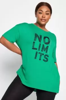 'No Limits' Slogan T-Shirt