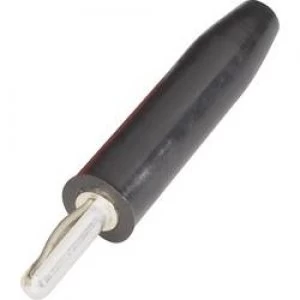 Straight blade plug Plug straight Pin diameter 2mm Black Schn