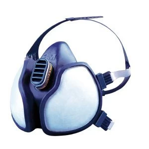 3M FFABEK1P3D Half Mask Respirator Blue Single