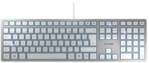 KC6000 USB AZERTY French Keyboard Silver