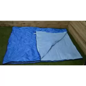 Double / 2 Person Camping Sleeping Bag with Zip & Stuff Sack
