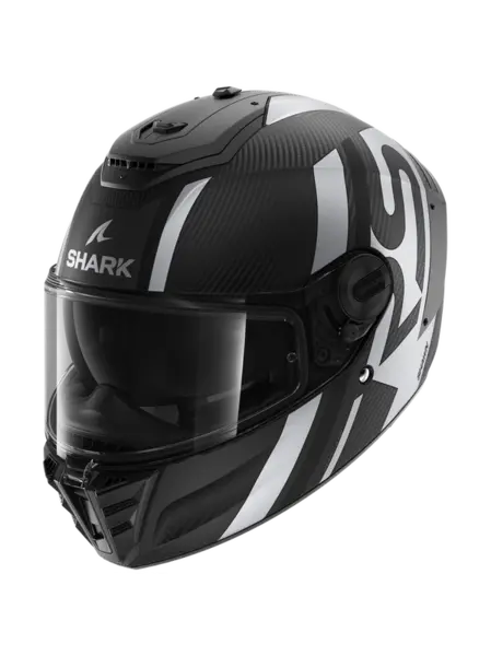 Shark Spartan RS Carbon Shawn Mat Carbon Black Silver DKS Full Face Helmet XL