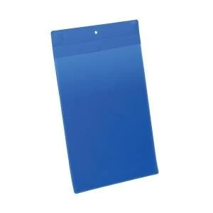 Durable A4 Portrait Neodym Magnetic Document Sleeve Dark Blue Pack of