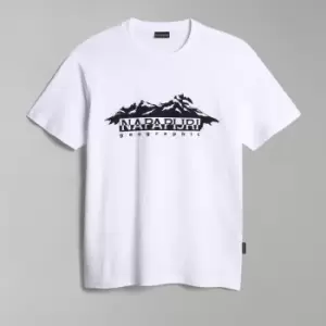 Napapijri Racing Logo-Print Cotton-Jersey T-Shirt - XL