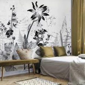 Art For The Home Flower Press Sketch Mural Wallpaper Paper