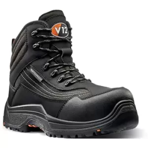 V12 - Caiman Waterproof Safety Work Boots Black - Size 5