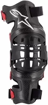 Alpinestars Bionic-10 Carbon Knee Protector Right, black-red, Size L, black-red, Size L