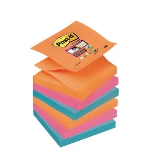 Post it Super Sticky Z Notes 76 x 76mm Bangkok Collection Pack of 6