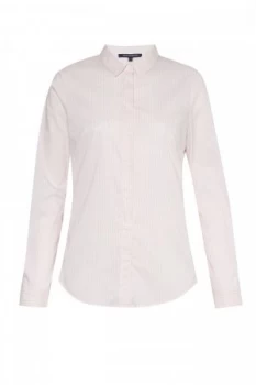 French Connection Eastside Cotton Shirt Pale Pink