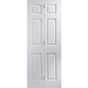 6 Panel Primed Woodgrain Door