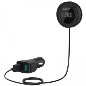 Aukey 4.8A FM Transmitter with Dual-Port AiPower Car Charger