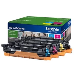 Brother TN243 Black and Tri Colour Laser Toner Ink Cartridge