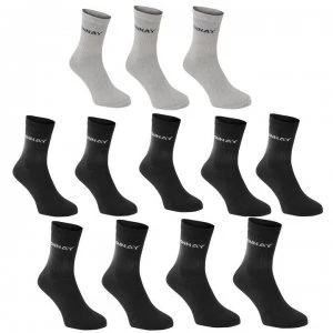 Donnay Crew Socks 12 Pack Junior - Dark Asst