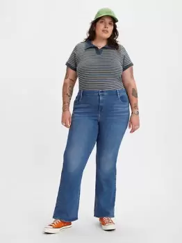 726 High Rise Flare Jeans (Plus Size) - Blue
