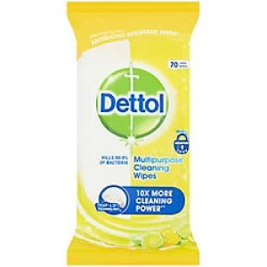 Dettol Multipurpose Wipes Citrus Pack of 70