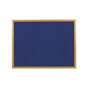Office 1800 Felt Noticeboard with Wooden Frame Blue 938619
