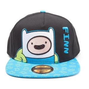 Adventure Time - Finn Unisex Snapback Baseball Cap - Black/Blue