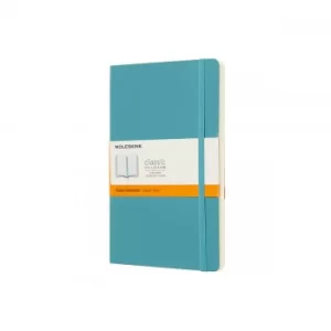 Moleskine Soft Cover Classic Notebook Large Ruled, Light Blue