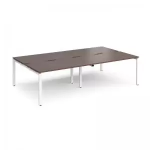 Adapt double back to back desks 2800mm x 1600mm - white frame and