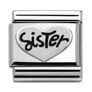 Nomination CLASSIC Silvershine My Family Sister Charm 330101/11
