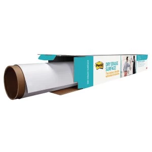 Post it Super Sticky White Dry Erase Film Roll 1.219 x 2.438mm DEF8X4