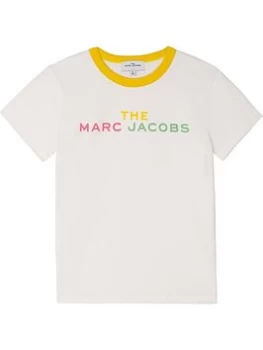 Little Marc Jacobs Girls Organic Cotton Jersey Logo T-Shirt - White, Size 4 Years, Women