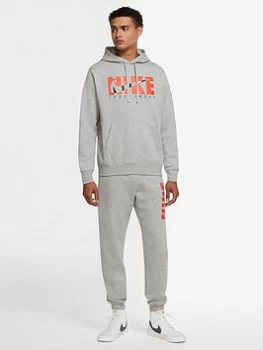 Nike Sportswear GX Fleece Tracksuit - Grey Size M Men
