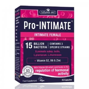 Natures Aid Pro-Intimate Female Wellbeing 15 Billion Bacteria - 45 Capsules