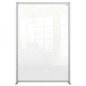 Nobo Premium Plus Modular Protection Room Divider Screen Plexiglass Acrylic Transparent 1800 x 1200 x 600 mm