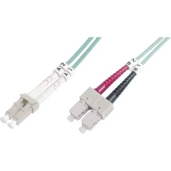 Digitus DK-2532-02/3 Fibreglass FO Cable [1x LC plug - 1x SC plug] 50/125 µ Multimode OM3 2m DK-2532-02/3