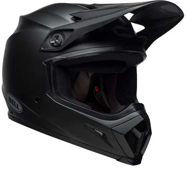 Bell MX-9 MIPS Solid Matte Black ECE 22.06 Offroad Helmet Size S