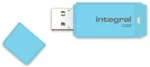 Integral Pastel 32GB USB 2.0 Flash Drive - Blue Sky