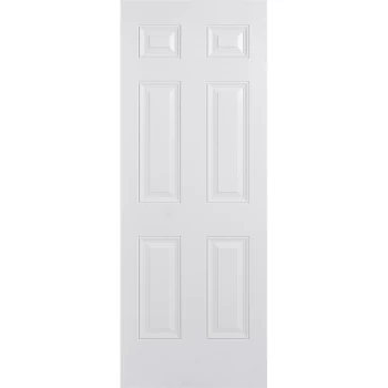 Colonial External White GRP 6 Panel Door - 813 x 2032mm