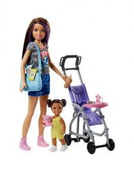 Barbie Skipper Babysitter Stroller Playset