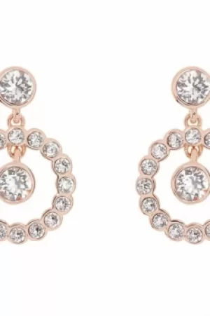 Ted Baker Ladies Rose Gold Plated Corali Concentric Crystal Earring TBJ1333-24-02