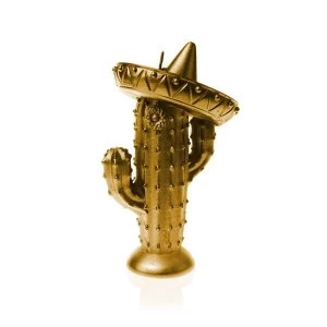 Gold Cactus Sombrero Candle