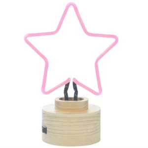 Gingersnap Lumosnap Star Neon Table Lamp
