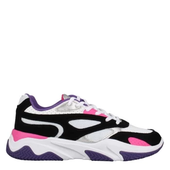 Fabric Low Trainers - Purple/White