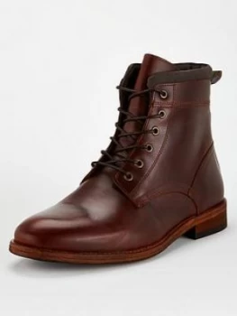 Barbour Barbour Backworth Lace Up Boot, Mahogany, Size 9, Men