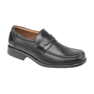 Amblers Manchester Leather Loafer / Mens Shoes (12 UK) (Black)