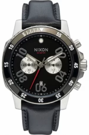 Mens Nixon The Ranger Leather Chronograph Watch A940-000