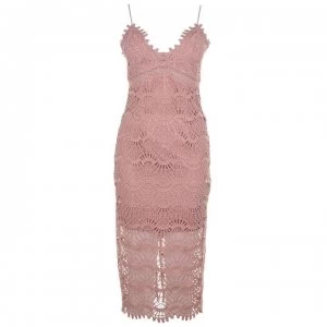 Bardot Percy Lace Dress - DUSTY Pink